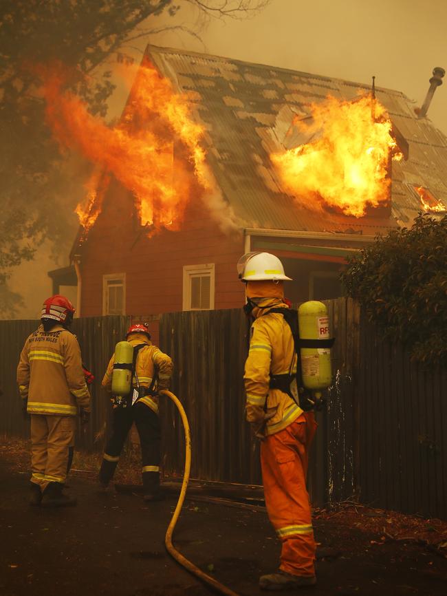 Balmoral burns as bushfires destroy homes in the area. Picture: Sam Ruttyn