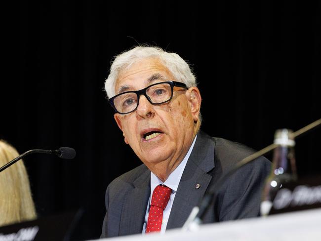 The Disability Royal Commission Ceremonial Closing Sitting in Sydney at the Shangri-La Hotel. Ronald Sackville is the Chair of the Commission. Picture: NCA NewsWire / David Swift