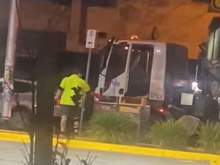 Workers for Darebin council collecting rubbish - contractors employed during the industrial action period where permanent employees are engaging in a work ban for the last 4 weeks - have been caught mixing landfill and recycling waste in the one rubbish collection truck.