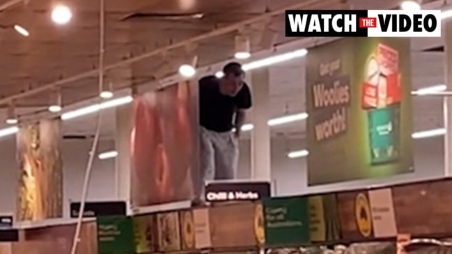 Man's tirade at Brisbane Woolworths