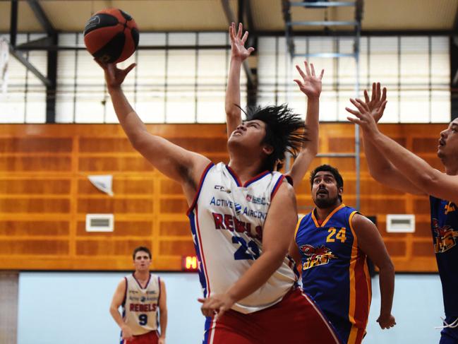 Uni Rebels Malex Laurel has contributed well to the side that has struggled for numbers this year. Picture: Keri Megelus