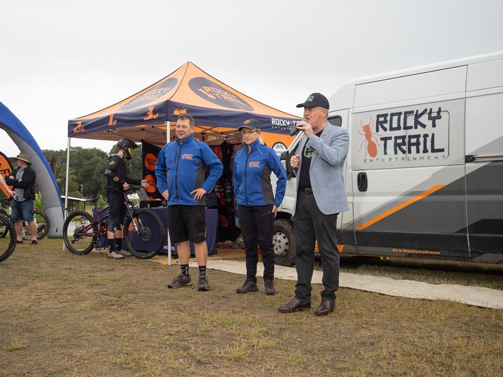 Mountain bike riders from across Australia descended on the Pioneer Valley at the weekend for the inaugural Rocky Trail Entertainment Fox Superflow at Finch Hatton in July, 2024. Picture: Rocky Trail Entertainment