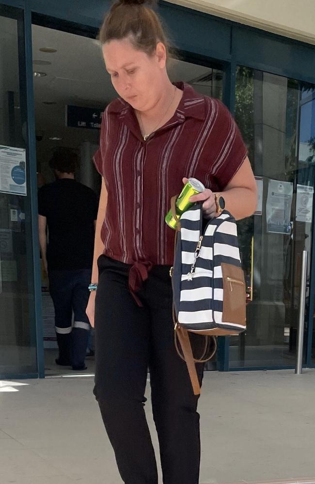 Rachelle Erica Crane leaving the Caboolture Magistrates Court on May 9.