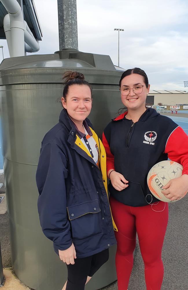 Bundaberg U13 Coaches. Left to right: Ash, Brooke.