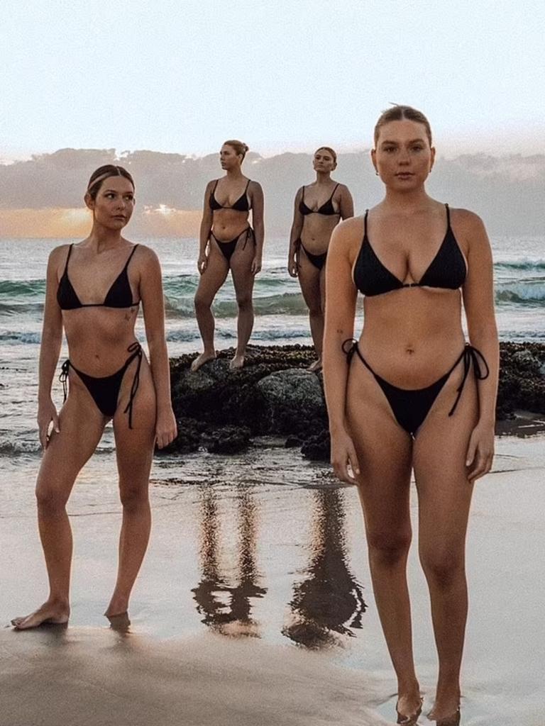 Australian swimwear label Lahana has been accused of a lack of diversity in their new swimwear campaign. Picture: Lahana