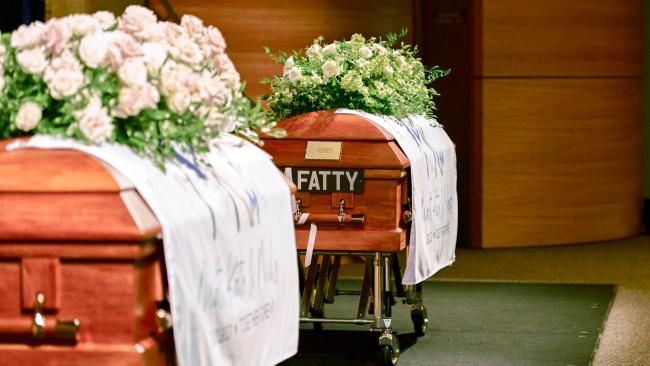 Photo from the funeral of  Matthew Field and Kate Leadbetter,  ,who along with their unborn son became victims of the youth crime crisis. Photo:  Supplied by QLD Police.