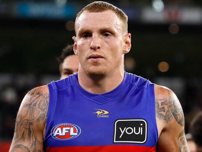 Mitch Robinson has put his hand up to fight the winner of Bellchambers and Mooney’s showdown. Picture: Dylan Burns/AFL Photos/Getty Images