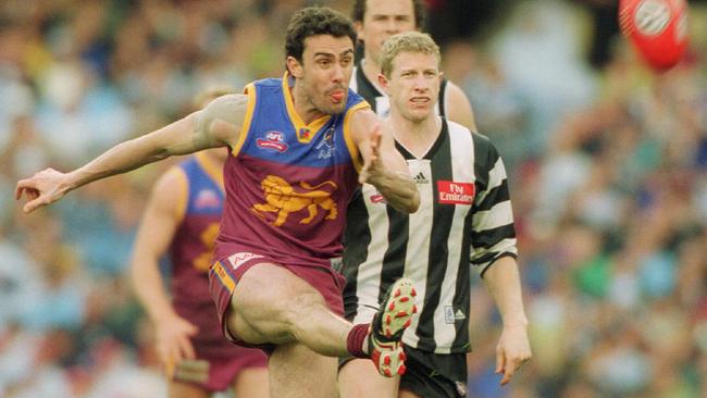 Brisbane midfielder Nigel Lappin in action during the 2002 Grand Final. Picture: Jody Darcy