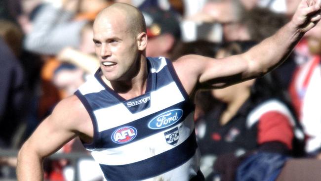 Footballer Paul Chapman. AFL football - Geelong vs St Kilda match at Telstra Dome 07 May 2005. a/ct