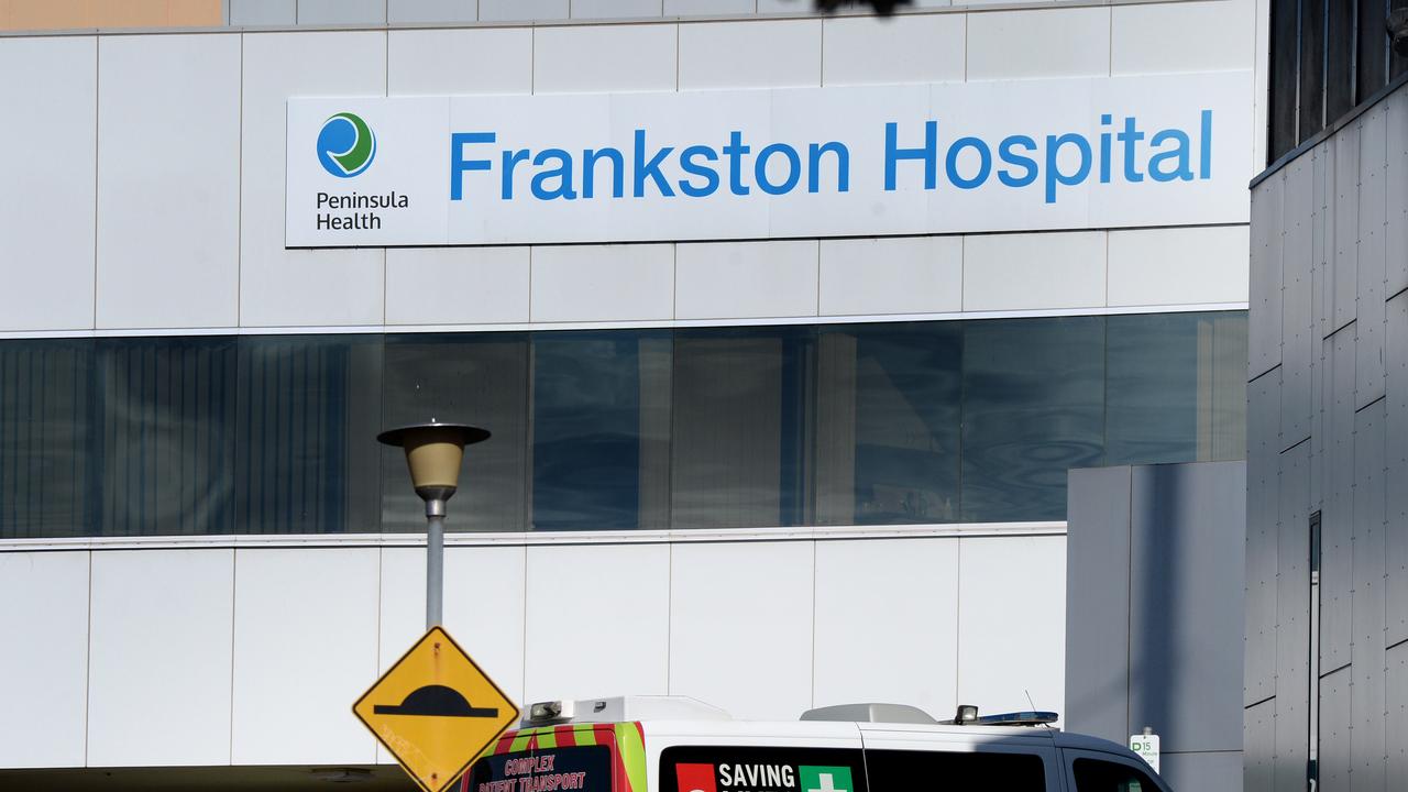 An Uber driver was taken to Frankston Hospital after he was assaulted in a domestic feud. Picture: NCA NewsWire / Andrew Henshaw
