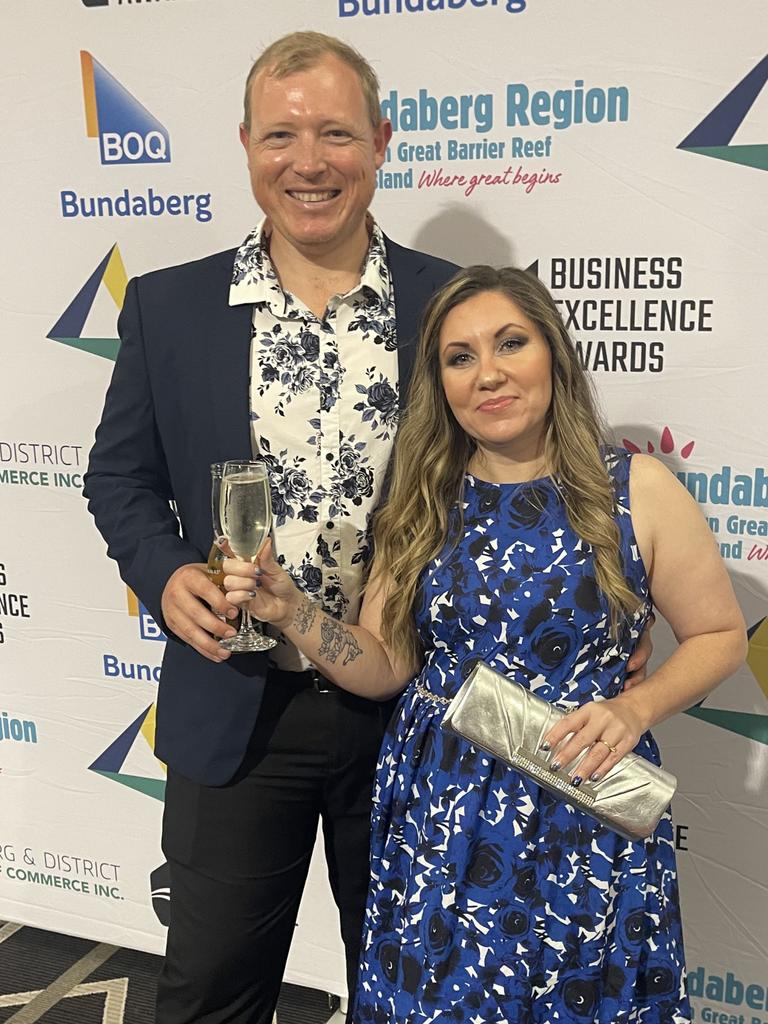 Candace and Geoff Augutis enjoyed the 2023 Bundaberg &amp; District Business Excellence Awards.