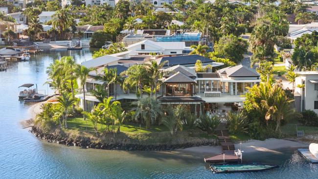 The spectacular waterfront property at 29 Cooran Court, Noosa.