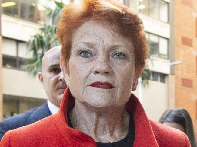 Sydney, Australia,  NewsWire, Thursday, 9 June 2022.Senator Pauline Hanson pictured walking into the Supreme Court of Australia, for the Brian Burston v Pauline Hanson, Federal Hearing.Picture:  NewsWire / Monique Harmer