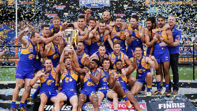 Australian football’s biggest game — the AFL grand final — will continue to be played as a Saturday afternoon event in 2019, but the league is not taking the twilight option off its agenda in 2020. Picture: Michael Dodge (Getty Images)