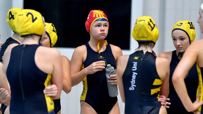 The Sydney University U14 Cubs bench not too happy with their efforts. Picture: John Gass