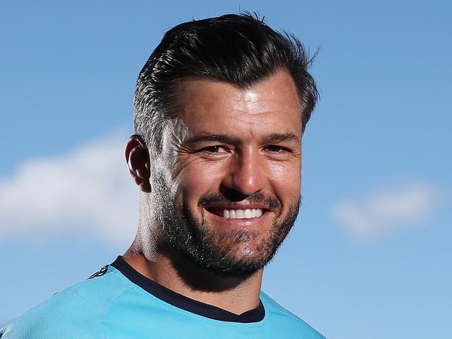 during the NSW Waratahs Super Rugby captain's run at Brookvale Oval, Sydney. Picture: Brett Costello
