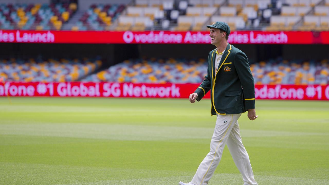 Australian Cricket Skipper Pat Cummins at The Gabba after his appointment as the 47th test captain. Picture: Jerad Williams