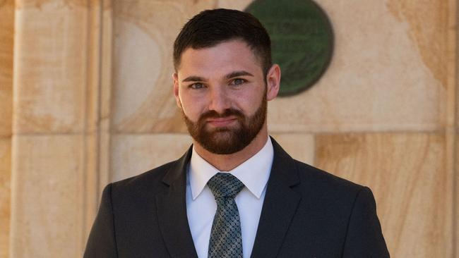 Brandon Chesney leaving Adelaide Magistrates Court in April. Picture: NCA NewsWire / Morgan Sette