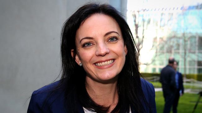 Emma Husar at Parliament House after her election.