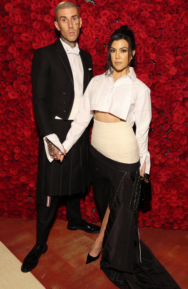 Barker and Kardashian at the 2022 Met Gala. Picture: Cindy Ord/MG22/Getty Images