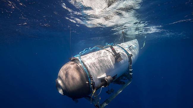 Chris paid a deposit to go one the doomed vessel, but he quickly changed his mind after believing it wasn’t safe. Picture: Handout / OceanGate Expeditions / AFP