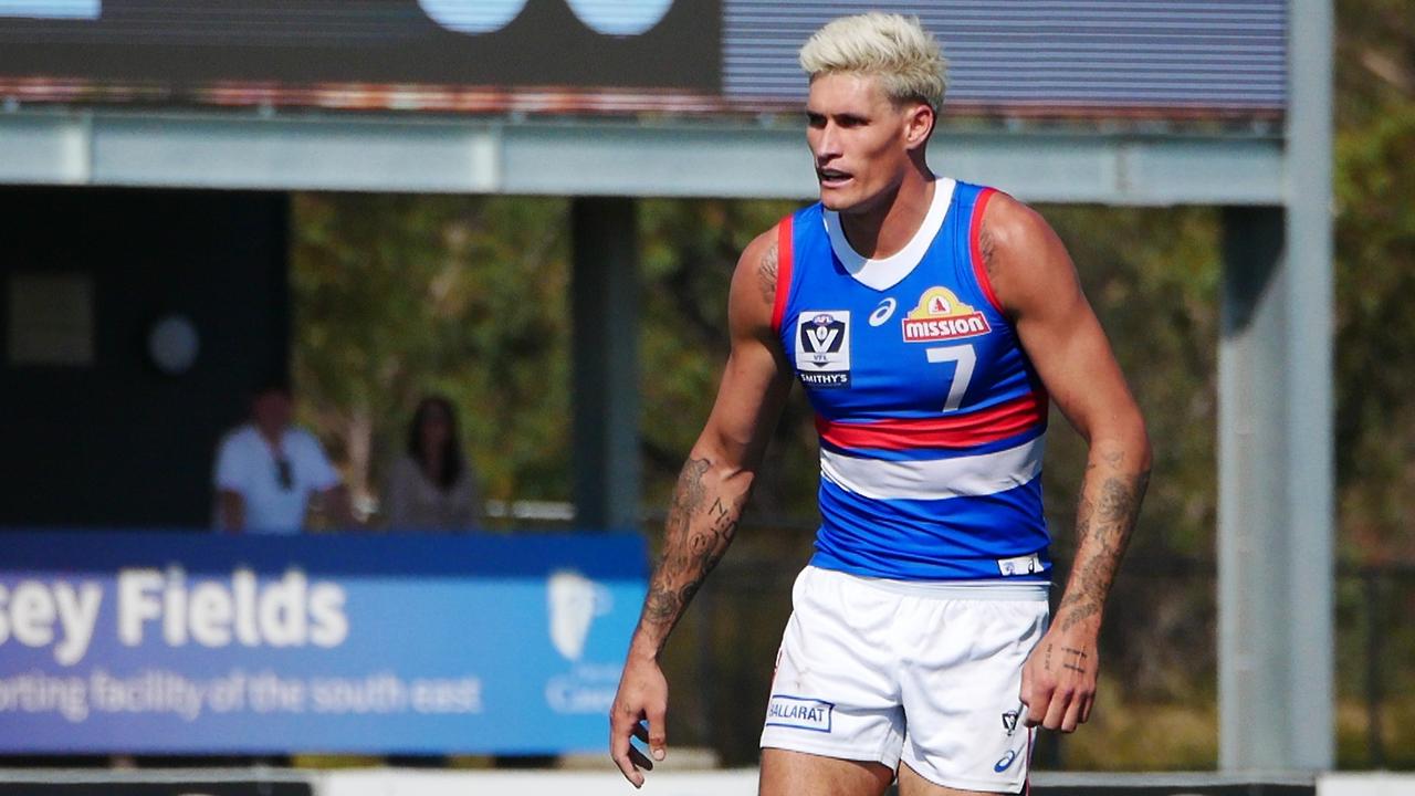 MELBOURNE, AUSTRALIA - NewsWire Photos MARCH 30, 2024: Rory Lobb during the VFL Round 2 match between Casey Demons and Footscray Bulldogs at Casey Fields. Picture: NCA NewsWire/Blair Jackson