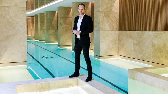 Property developer Tim Gurner has an intensive weekly workout regime. Picture: Aaron Francis