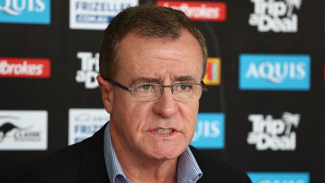 Titans CEO Graham Annesley started a conversation about the standard of refereeing this season. Picture: Getty Images