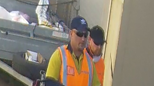 Anyone with information about the two men, pictured in CCTV vision, should contact police. Credit: NSW Police