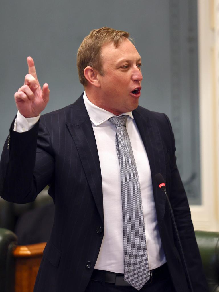 Queensland Premier Steven Miles during parliament sitting in Brisbane. Picture: NCA NewsWire/Tertius Pickard