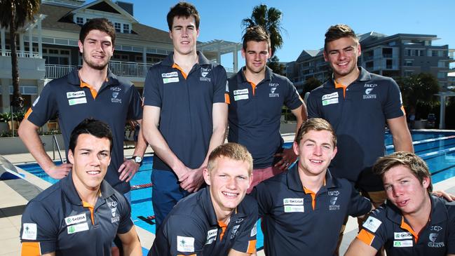 Dylan Shiel (bottom left) is one of the original Giants. Pic. Craig Greenhill