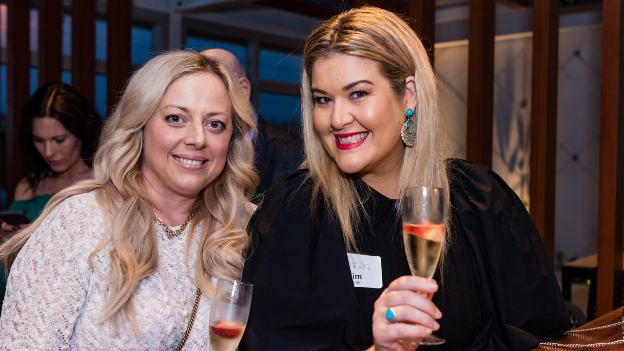 At the launch of the Terrace restaurant and outdoor space at the Southern Hotel are (from left) Chrissy Taylor and Kim O’Brien.