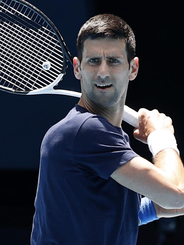 Djokovic got the boot. (Photo by Darrian Traynor/Getty Images)