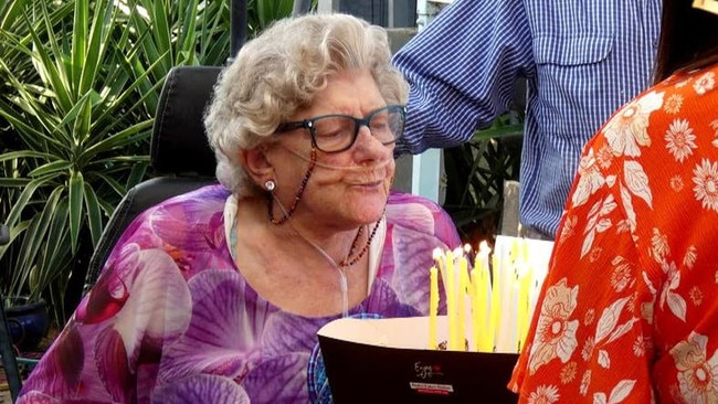 Gloria Shea, 80 died on life support during a power outage. Picture: Nine