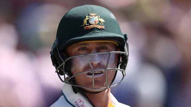 Australia’s Marnus Labuschagne gives the long stare during the fifth Test against India at the SCG on January 4. Photo: Cricket Australia via Getty Images