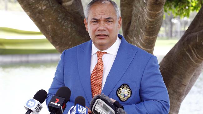 Gold Coast Mayor Tom Tate during a press conference. Picture: Tertius Pickard