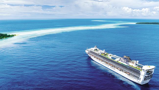 Pacific Encounter can cater for 2600 guests and weighs in at a whopping 108,865 in gross tonnage. Picture: Supplied