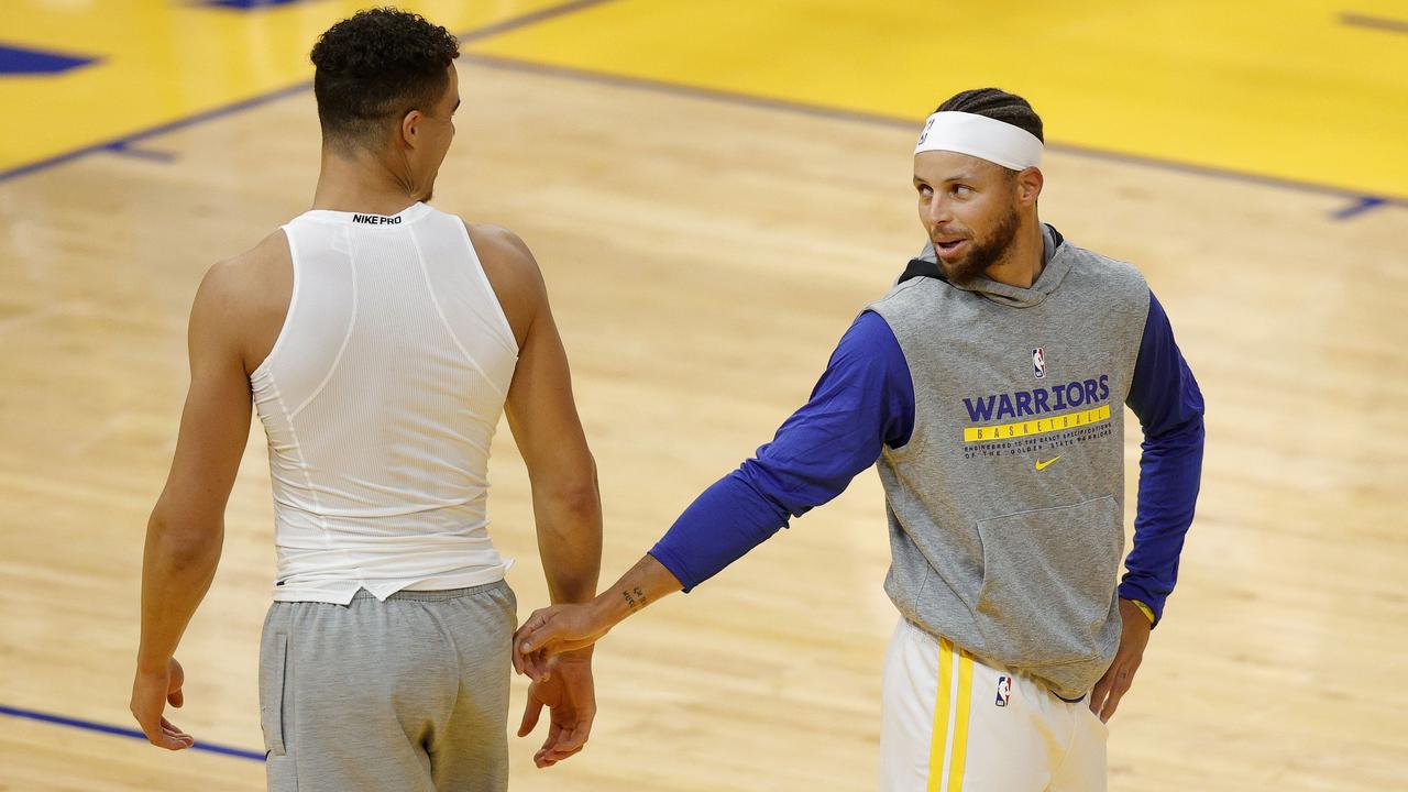 Steph Curry was back in action on Sunday (AEDT). Photo: Ezra Shaw/Getty Images/AFP