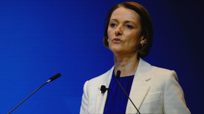 Telstra CEO Vicki Brady says the half yearly figures show promise for the rest of the financial year. Picture: NCA NewsWire / Luis Ascui