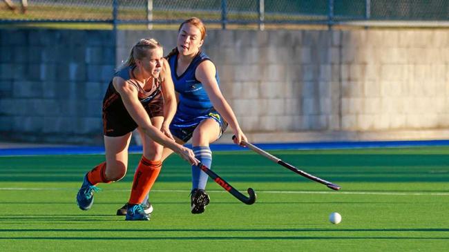 Meteors Joanna Homann against Souths. Picture: Erin Mellor GLA280519HOC