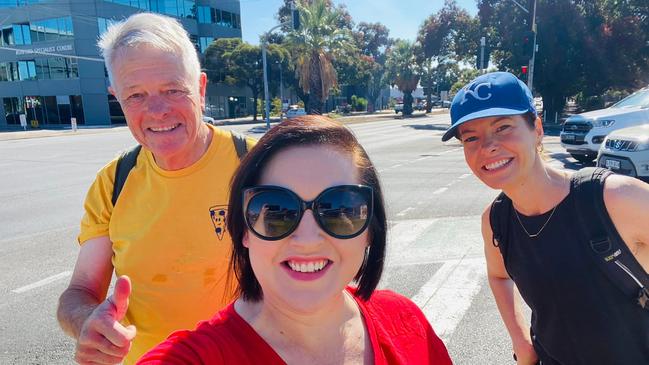 Labor volunteer Tony Clancy with Badcoe MP Jayne Stinson. Picture: Facebook