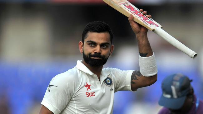 India's Virat Kohli sits 10 on international cricket’s century makers’ list.