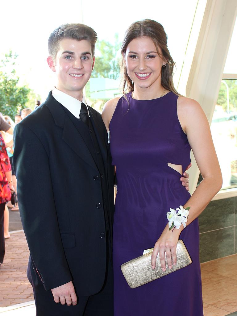 Sean Kidd and Savanah Tiller at the 2015 St Philip’s College formal at the Alice Springs Convention Centre. Picture: NT NEWS