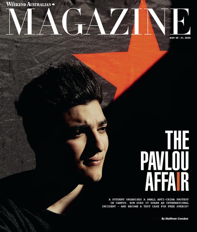 Drew Palour is The Weekend Australian Magazine’s cover.