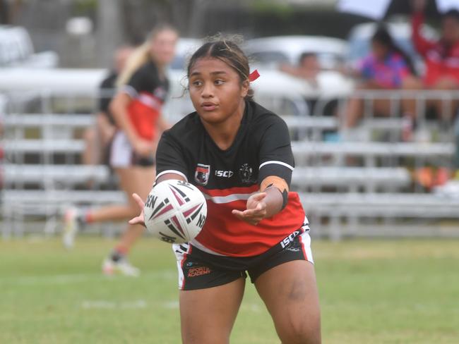 Kirwan State High School hosts St Patrick's College, Mackay, in round 1 of the 2025 Aaron Payne Cup. Senior Girls. Picture: Evan Morgan