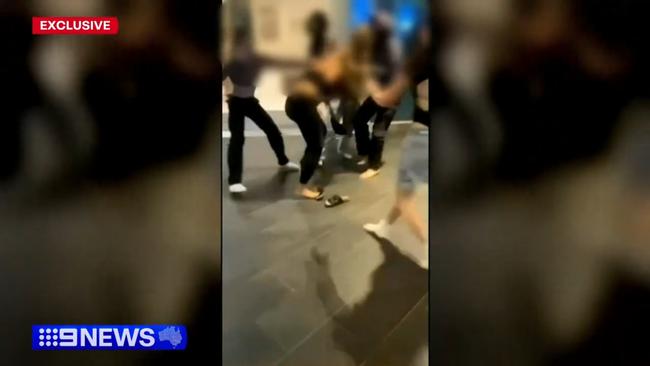 16-year-old brutally bashed by gang of girls in Surfers Paradise. Picture: 9 Gold Coast News.