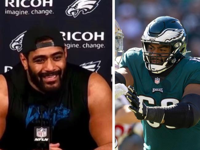 Jordan Mailata is still an Aussie at heart. Photo: Twitter