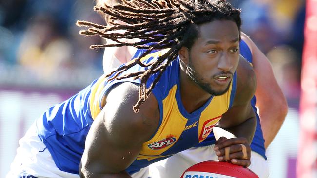 Nic Naitanui in action against Collingwood. Picture: Michael Klein