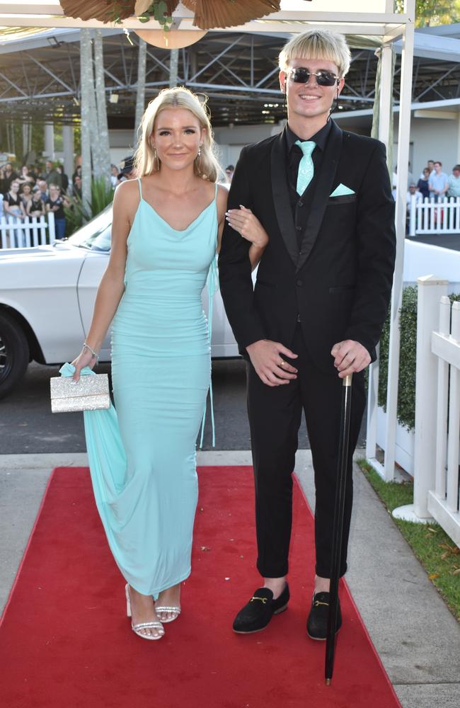 Tristan Roselt and Grace Richards at the Caloundra State High School formal 2024.