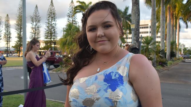Ashlee Wilson at the Sarina State High School formal at the MECC, Mackay, on Thursday November 19. Picture: Zizi Averill